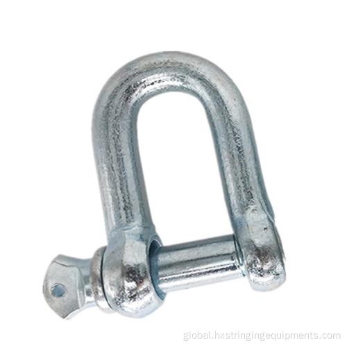 HIGH TENSILE STRENGTH D SHACKLE 20kN Safety Pin Connecting Anchor D Shackle Manufactory